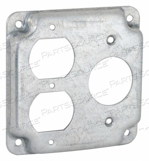 OEM#: 806CSQ EXP COVER 1 DUPLEX / 1 RECPTCL 4 by RACO