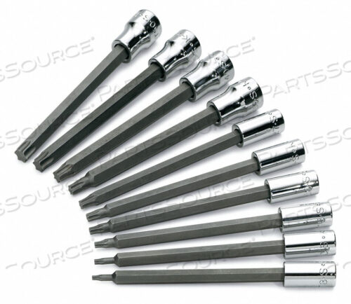 OEM#: 84220SOCKET BIT SET 1/4 IN DR 10 PIECE TORX by SK Professional Tools