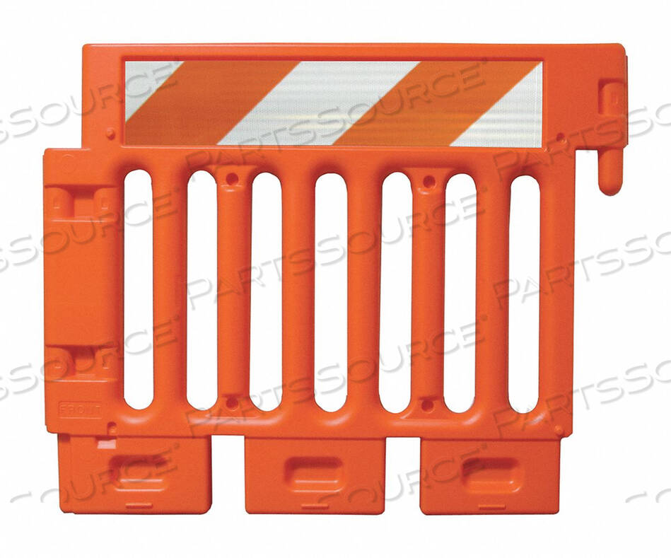 OEM#: CSP-SW38-O-HIPFRHLH6509 CROWD/TRAFFIC CONTROL BARRICADE ORANGE by Plasticade