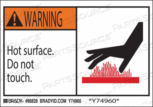 OEM#: 86828MACHINE/EQUIPMENT LABL 3-1/2INHX5INW PK5 by Brady Americas