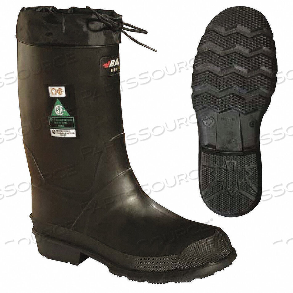 OEM#: 85740000G5142 RUBBER BOOT MENS 7 MID-CALF BLACK PR by Baffin