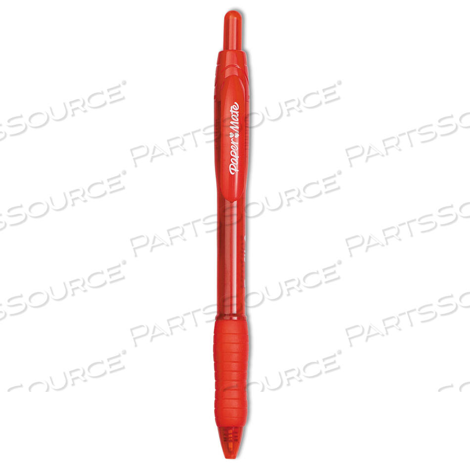 OEM#: 89467PROFILE BALLPOINT PEN, RETRACTABLE, BOLD 1.4 MM, RED INK, RED BARREL, DOZEN by Paper Mate