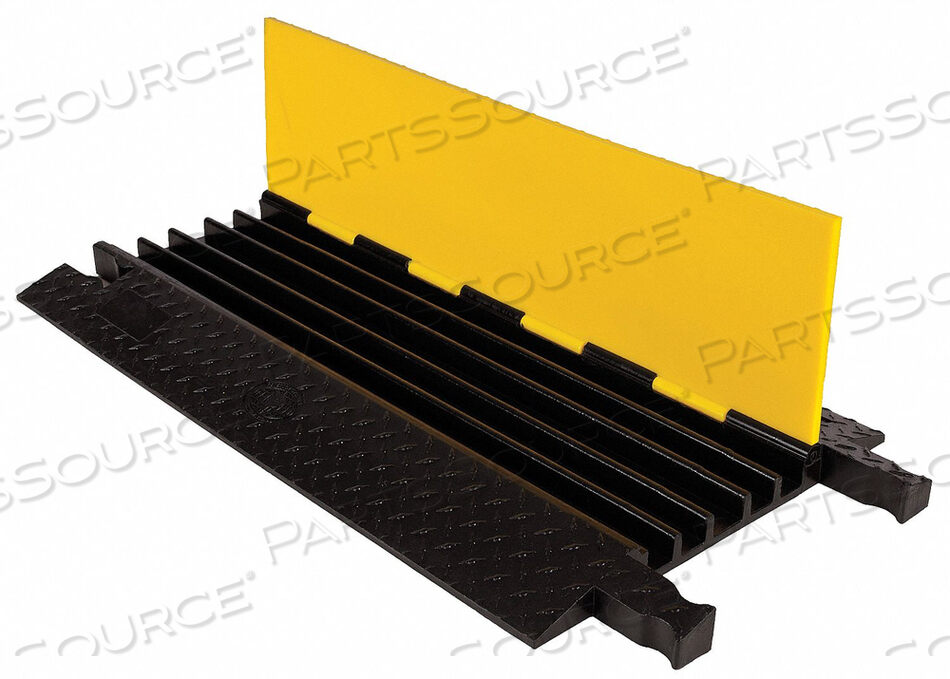 OEM#: YJ5-125-Y/BCABLE PROTECTOR 5-CHANNEL LINEAL, YELLOW/BLACK, Y5-125-Y/B by Checkers