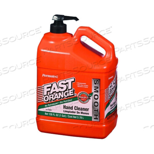 OEM#: 23218FAST ORANGE SMOOTH LOTION HAND CLEANER, CITRUS, BOTTLE W/PUMP, 1 GAL by Permatex