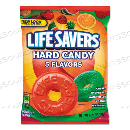 OEM#: 88501HARD CANDY, ORIGINAL FIVE FLAVORS, 6.25 OZ BAG by Lifesavers