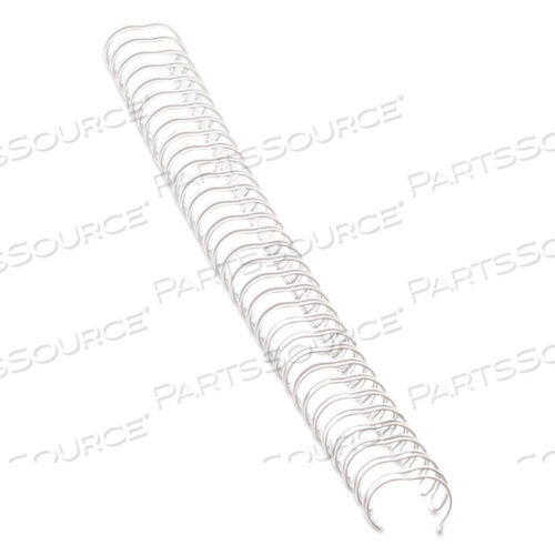 WIRE BINDINGS, 1/4 DIAMETER, 35 SHEET CAPACITY, WHITE, 25/PACK