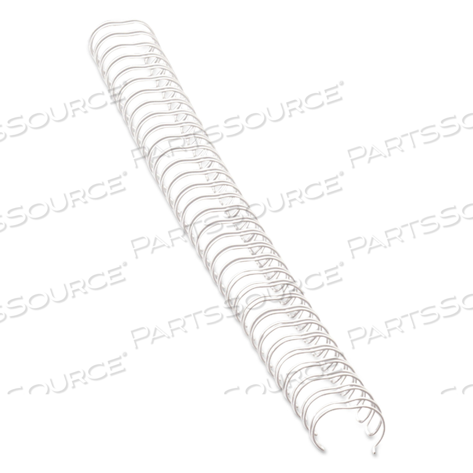 WIRE BINDINGS, 1/4 DIAMETER, 35 SHEET CAPACITY, WHITE, 25/PACK