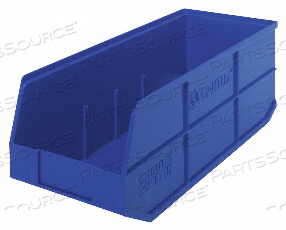 OEM#: SSB483BLG7051 SHELF BIN 8-1/4 IN W 7 IN H BLUE by Quantum Storage Systems