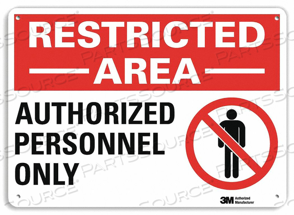 OEM#: U1-1005-NA_14X10AREA SIGN 14 W 10 H 0.040 THICKNESS by Lyle Signs Inc.