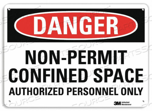 OEM#: U1-1007-NP_14X10DANGER SIGN 14 W X 10 H 0.055 THICK by Lyle Signs Inc.