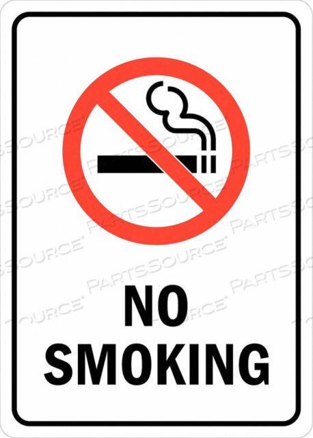 OEM#: U1-1014-RA_14X10J2686 NO SMOKING SIGN 14X10 IN. ENGLISH by Lyle Signs Inc.