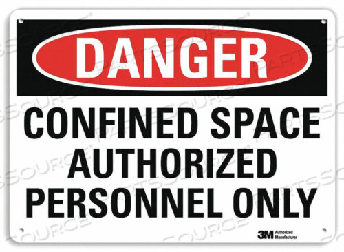 OEM#: U1-1020-RA_10X7J2691 DANGER SIGN 7 HX10 W ENGLISH by Lyle Signs Inc.