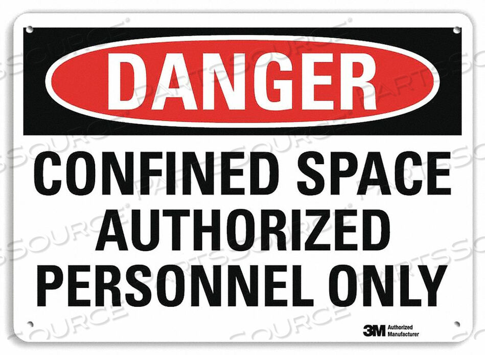 OEM#: U1-1020-RA_10X7J2691 DANGER SIGN 7 HX10 W ENGLISH by Lyle Signs Inc.