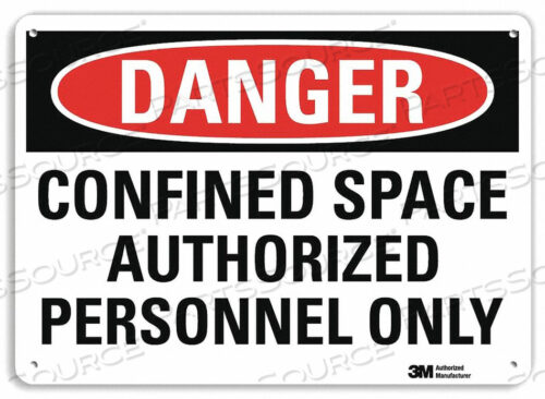 OEM#: U1-1020-RA_14X10J2691 DANGER SIGN 10 HX14 W ENGLISH by Lyle Signs Inc.