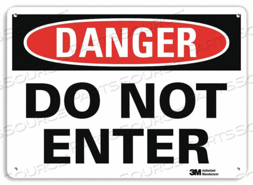OEM#: U1-1032-NA_10X7DANGER SIGN 10 W 7 H 0.040 THICKNESS by Lyle Signs Inc.