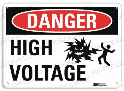 OEM#: U1-1036-NA_14X10DANGER SIGN 14 W 10 H 0.040 THICKNESS by Lyle Signs Inc.