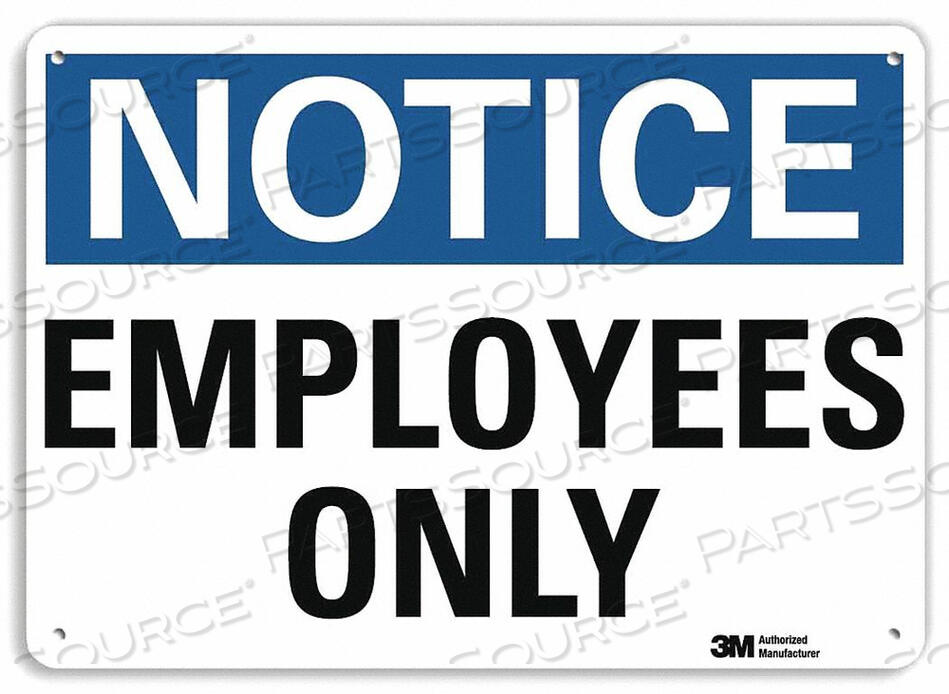 OEM#: U1-1040-RA_14X10NOTICE SIGN 10 HX14 W ENGLISH by Lyle Signs Inc.