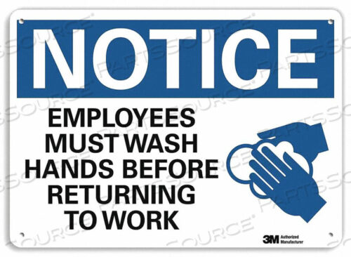 OEM#: U1-1045-NA_14X10NOTICE SIGN 14 WX10 H 0.04 THICKNESS by Lyle Signs Inc.