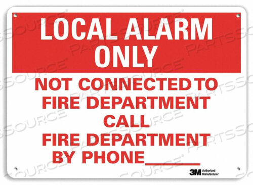 OEM#: U1-1048-RA_14X10FIRE ALARM SIGN 10 HX14 W ENGLISH by Lyle Signs Inc.