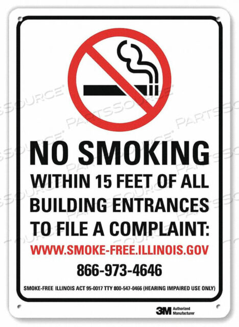 OEM#: U1-1050-NA_10X14NO SMOKING SIGN 10 W 14 H 0.040 THICK by Lyle Signs Inc.