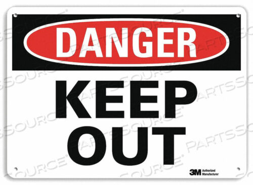 OEM#: U1-1056-NA_14X10DANGER SIGN 14 W 10 H 0.040 THICKNESS by Lyle Signs Inc.