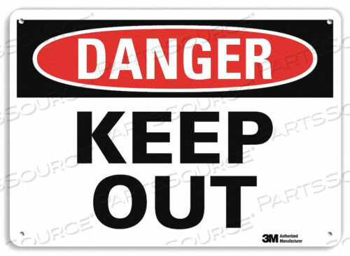 OEM#: U1-1056-RA_14X10DANGER SIGN 10 HX14 W ENGLISH by Lyle Signs Inc.