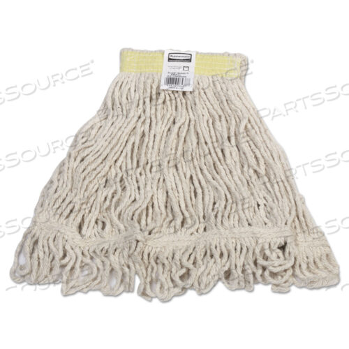 SUPER STITCH BLEND MOP, COTTON/SYNTHETIC, SMALL, WHITE, 6/CARTON