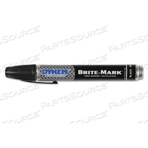 OEM#: 40003BRITE-MARK 40 THREADED CAP/BARREL PERMANENT PAINT MARKER, BLACK, MEDIUM by Dykem