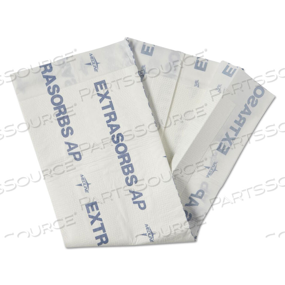 OEM#: EXTRASORB3036EXTRASORBS AIR-PERMEABLE DISPOSABLE DRYPADS, 30 X 36, WHITE, 70/CARTON by Medline Industries, Inc.