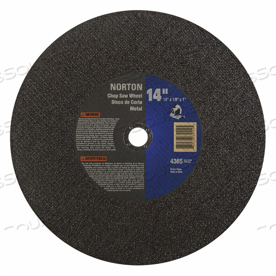 OEM#: 66252835554CUTOFF WHL GEMINI 14 X7/64 X1 by Norton | Saint-Gobain Abrasives