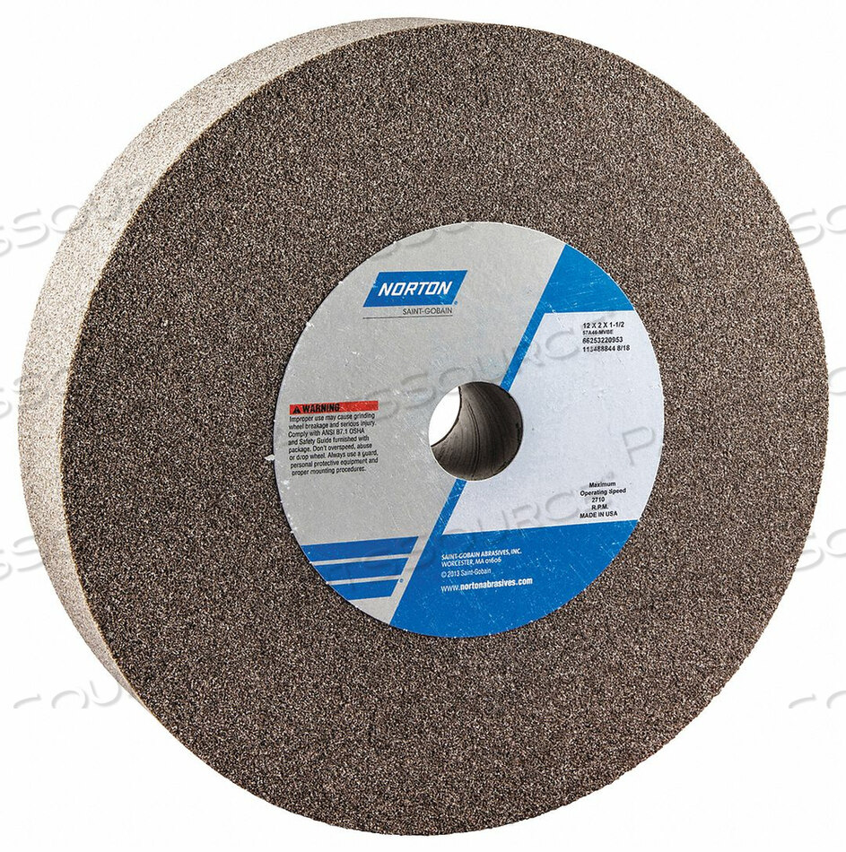 OEM#: 66253220953GRINDING WHEEL 12 IN DIA AO 46 G BROWN by Norton | Saint-Gobain Abrasives
