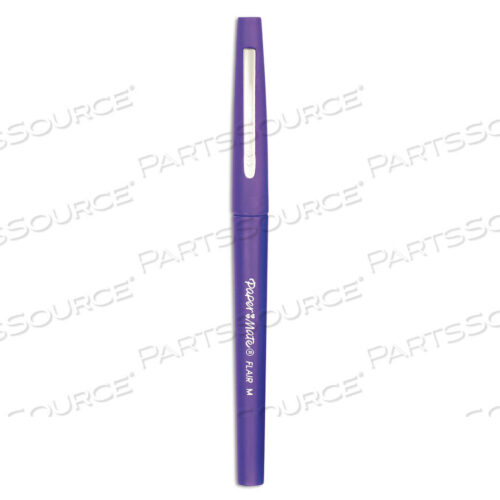 OEM#: 8450152POINT GUARD FLAIR FELT TIP POROUS POINT PEN, STICK, MEDIUM 0.7 MM, PURPLE INK, PURPLE BARREL, DOZEN by Paper Mate