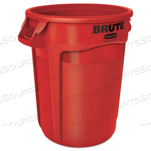 OEM#: FG263200REDVENTED ROUND BRUTE CONTAINER, 32 GAL, PLASTIC, RED by Rubbermaid Medical Division
