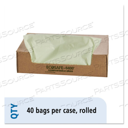 OEM#: E4248E85ECOSAFE-6400 BAGS, 48 GAL, 0.85 MIL, 42 X 48, GREEN, 40/BOX by Envision