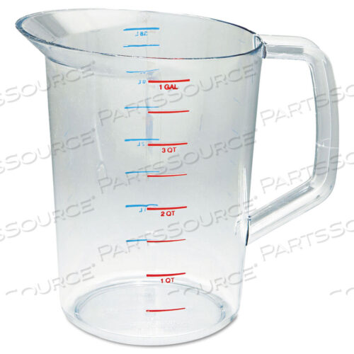 OEM#: FG321800CLRBOUNCER MEASURING CUP, 4 QT, CLEAR by Rubbermaid Medical Division
