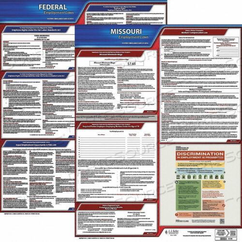 OEM#: 100-MO-1LABORLAW POSTER FED/STA MO ENG 20INH 1YR by J.J. Keller & Associates