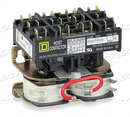 OEM#: 8965RO10V02HOIST CONTACTOR 120VAC W/JUMPERSTRAPS 3P by Square D