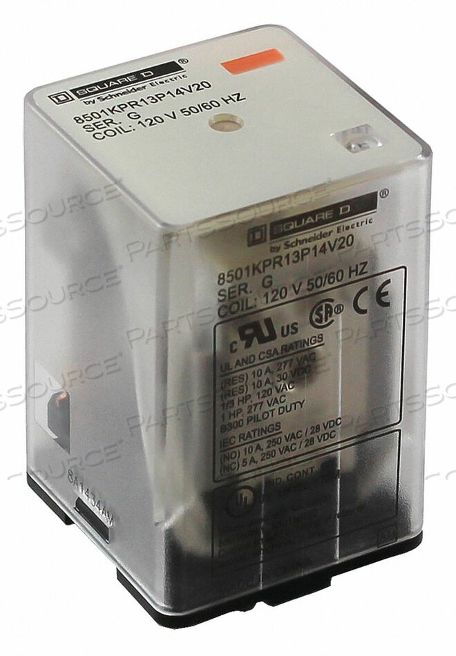 OEM#: 8501KPR13P14V20H7971 GEN PURPOSE RELAY 11 PIN OCTAL 120VAC by Square D