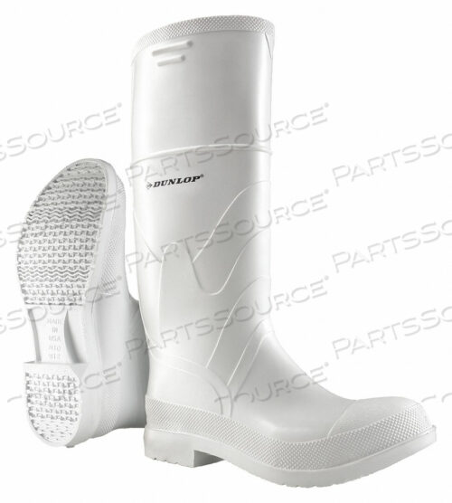 OEM#: 8101200RUBBER BOOT MENS 9 KNEE WHITE PR by Dunlop