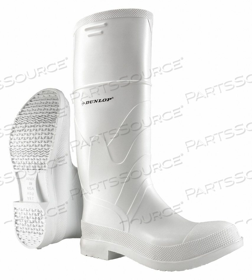 OEM#: 8101200RUBBER BOOT MENS 7 KNEE WHITE PR by Dunlop