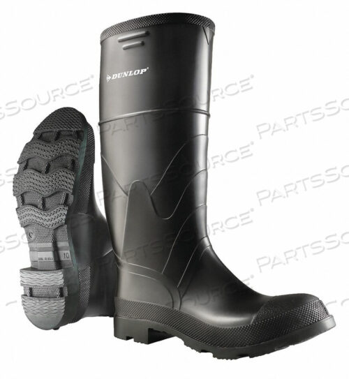 OEM#: 8662200D0322 RUBBER BOOT MENS 11 KNEE BLACK PR by Dunlop