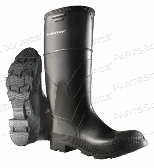 OEM#: 8662200D0322 RUBBER BOOT MENS 9 KNEE BLACK PR by Dunlop
