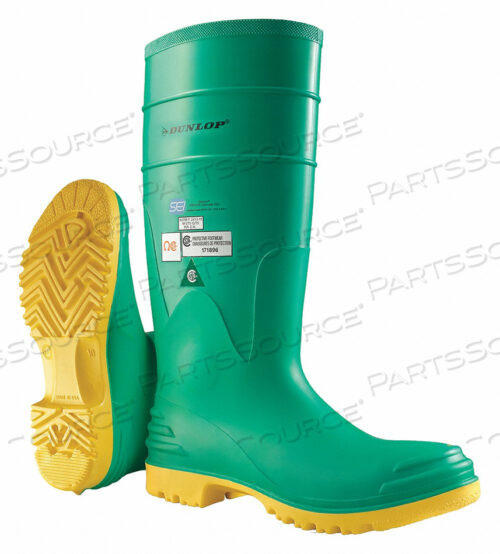 OEM#: 8701200D0328 RUBBER BOOT MENS 14 KNEE GREEN PR by Dunlop