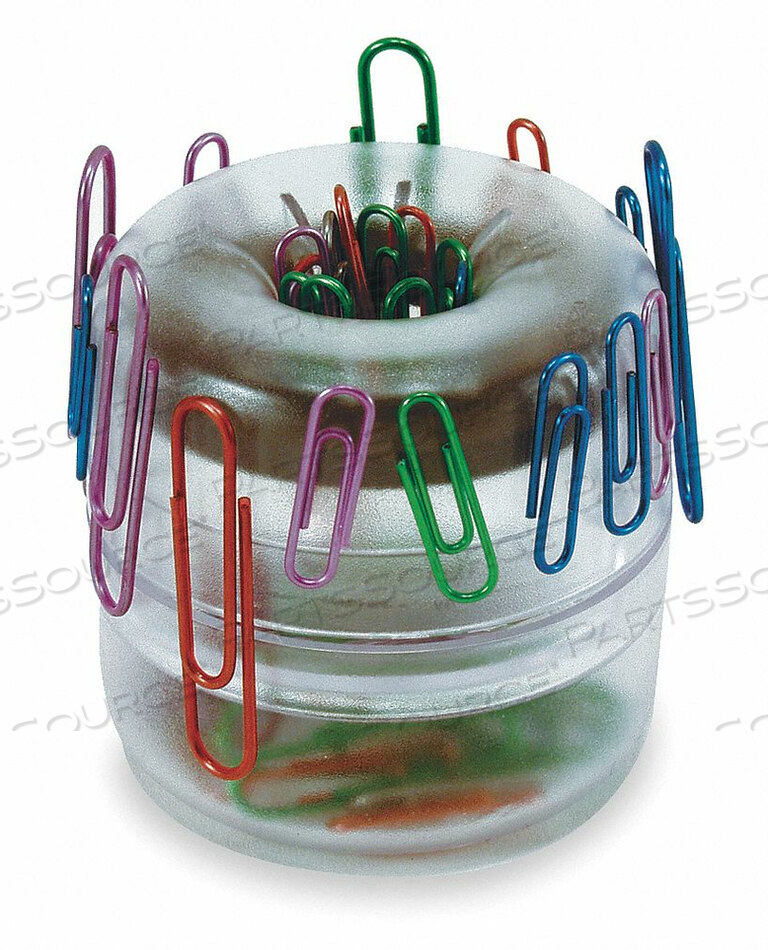 OEM#: 93695PAPER CLIP DISPENSER CLEAR PLASTIC by Officemate