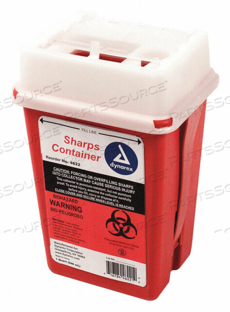 OEM#: M949SHARPS CONTAINER 1/4 GAL. SLIDING LID by First Aid Only