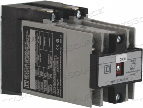 OEM#: 8501XMO60V02H2724 MASTER NEMA CONTROL RELAY 6NO 120VAC 20A by Square D
