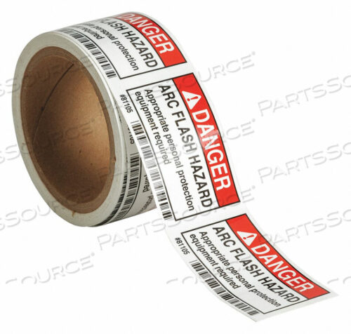 OEM#: 81105ARC FLASH PROTECTION LABEL 2 IN H PK100 by Brady Americas