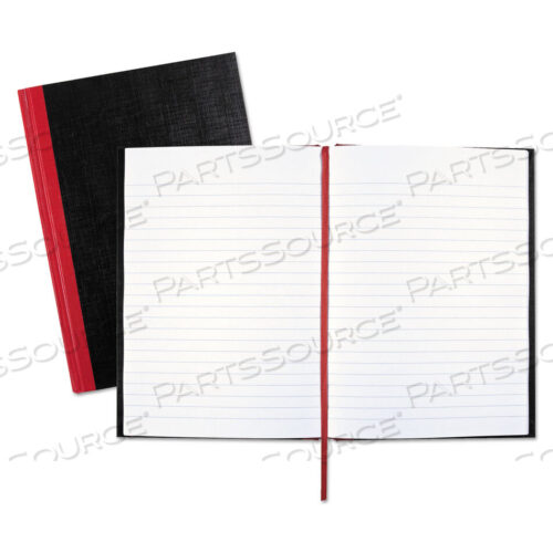 OEM#: E66857HARDCOVER CASEBOUND NOTEBOOK, SCRIBZEE COMPATIBLE, 1 SUBJECT, WIDE/LEGAL RULE, BLACK COVER, 8.25 X 5.63, 96 SHEETS by Black n Red