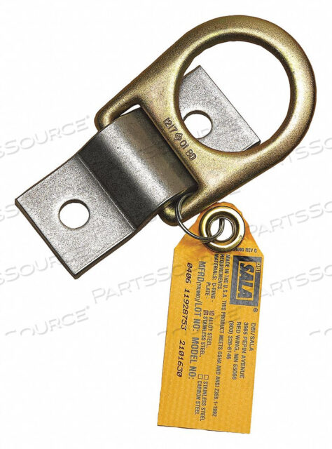 OEM#: 21016362101636 DBI-SALA D-RING W/ANCHORAGE PLATE (STAINLESS STEEL) by 3M Consumer
