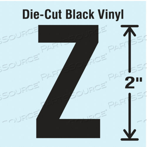 OEM#: DBV-2-Z-10DIE CUT LETTER LABEL Z 10 CARDS PK10 by Strance, Inc.
